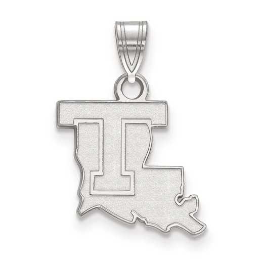 SS001LTU: SS LogoArt Louisiana Tech University Small Pendant