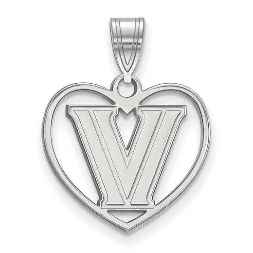 SS011VIL: SS LogoArt Villanova Univ Pendant in Heart
