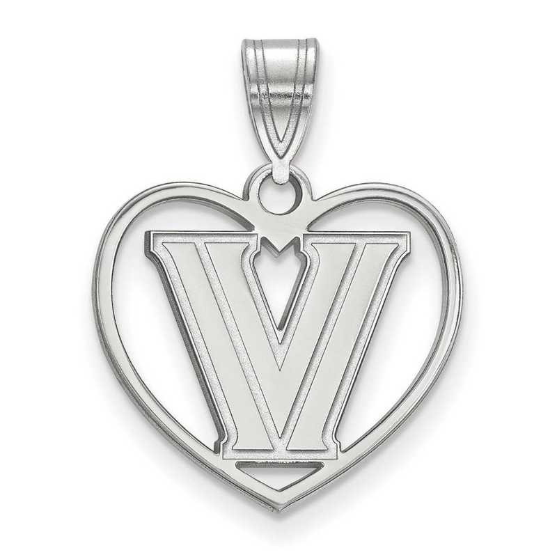 SS011VIL: SS LogoArt Villanova Univ Pendant in Heart