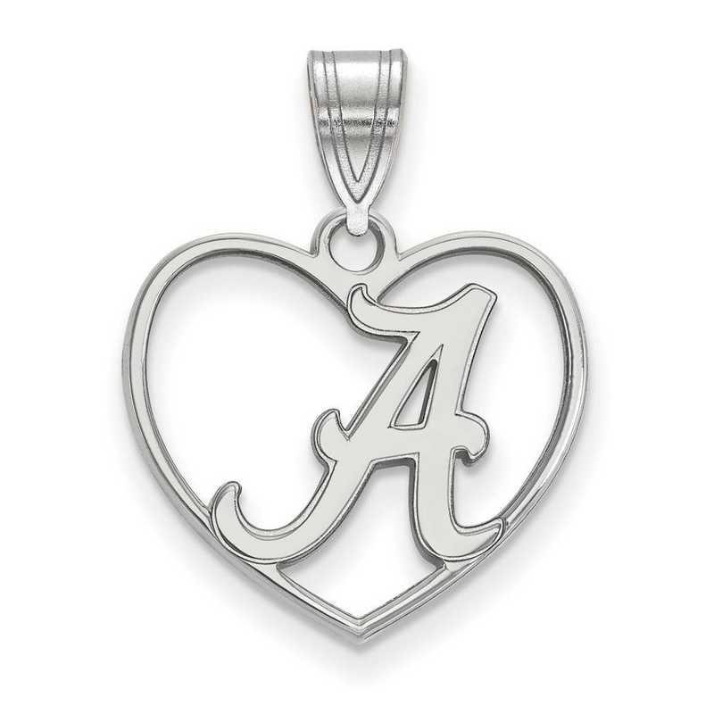 SS017UAL: SS LogoArt Univ of Alabama Pendant in Heart
