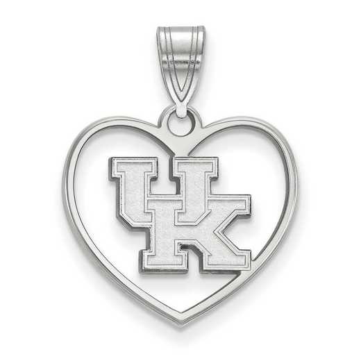 SS017UK: SS LogoArt Univ of Kentucky Pendant in Heart