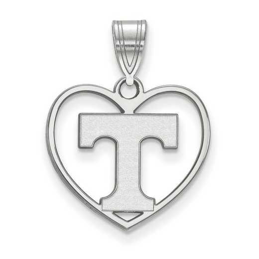 SS017UTN: SS LogoArt Univ of Tennessee Pendant in Heart