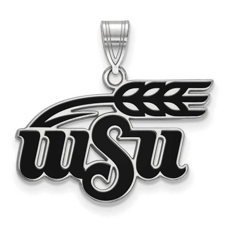 SS023WST: SS LogoArt Wichita St Univ LG Enamel Pendant