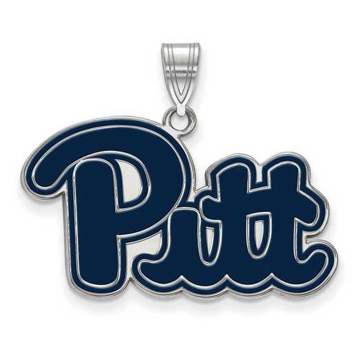 SS026UPI: SS LogoArt Univ of Pittsburgh LG Enamel Pendant