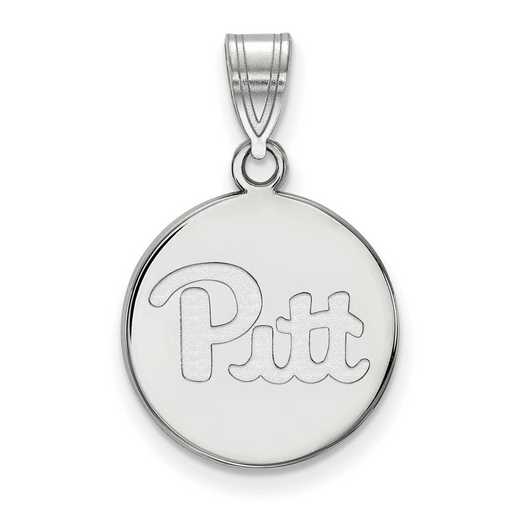 SS033UPI: SS LogoArt Univ of Pittsburgh Medium Disc Pendant