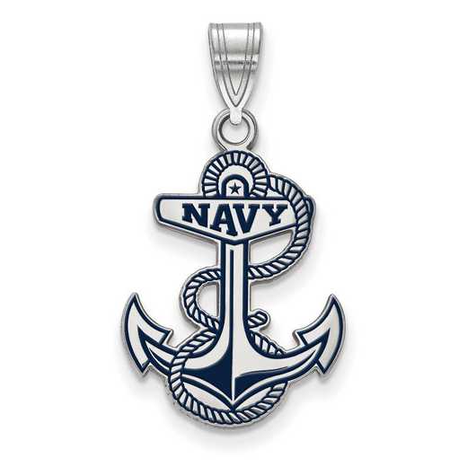 SS033USN: SS LogoArt Navy LG Enamel Pendant