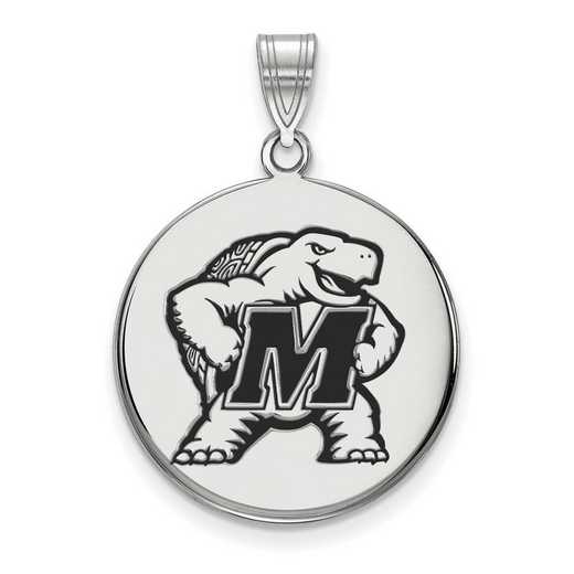 SS034UMD: SS LogoArt Maryland LG Enamel Disc Pendant