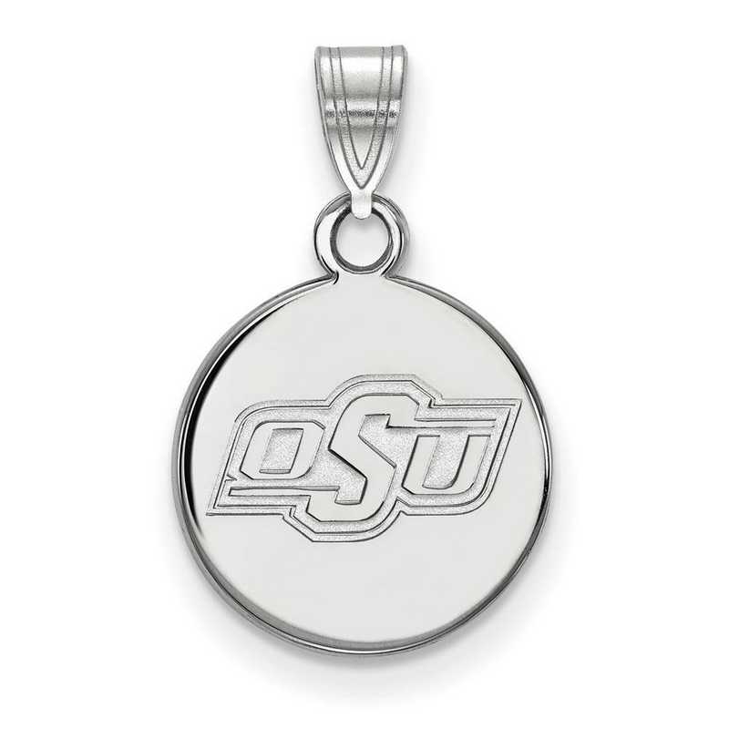 Gold-Plated Sterling Silver Oklahoma State University Pendant Heart by LogoArt 