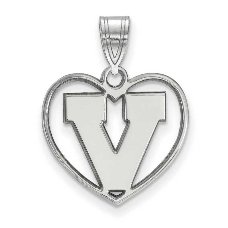 SS056UVA: SS LogoArt Univ of Virginia Pendant in Heart