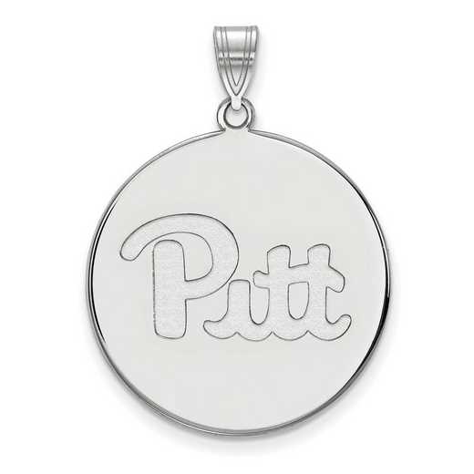 SS063UPI: SS LogoArt Univ of Pittsburgh XL Disc Pendant