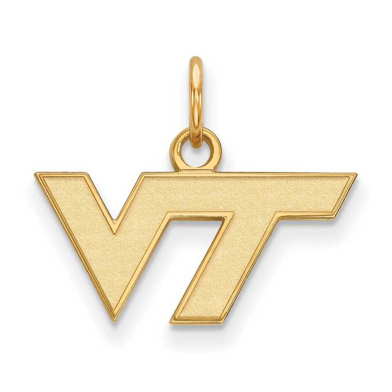 GP001VTE: 925 YGFP Virginia Tech XS Pendant
