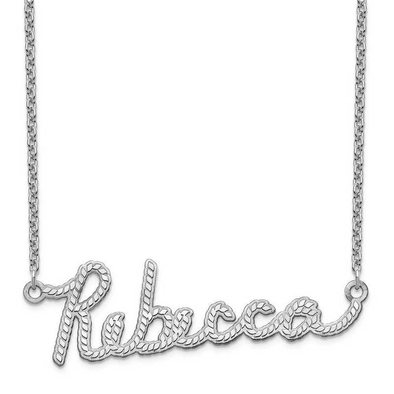 Personalized Sterling Silver Rope Name 