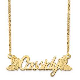 Sterling Silver Pendant Gold-Plated Mini Butterfly