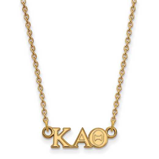 GP006KAT-18: 925 YGFP Logoart KAT Necklace