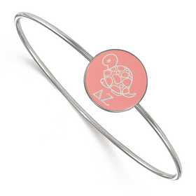 ?? Sterling Silver w// 14K Yellow Gold-Plated LogoArt Official Licensed Greek Sororities Delta Zeta Key Chain