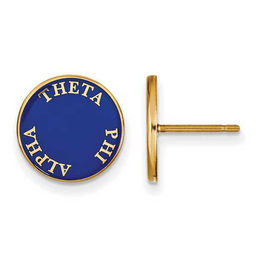 GP019TPA: SS w/GP LogoArt Theta Phi Alpha Enameled Post Earrings