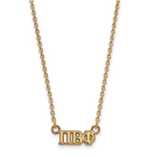 GP006PBP-18: SS w/GP LogoArt Pi Beta Phi XS Pend w/Necklace