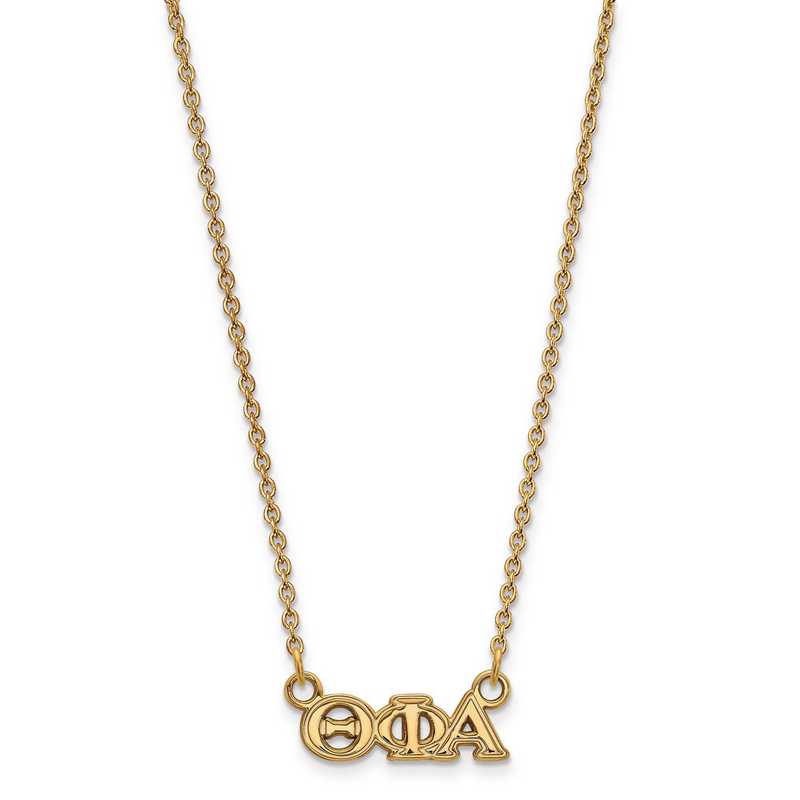 LogoArt Sterling Silver Alpha Sigma Alpha Small Pendant Chain Included