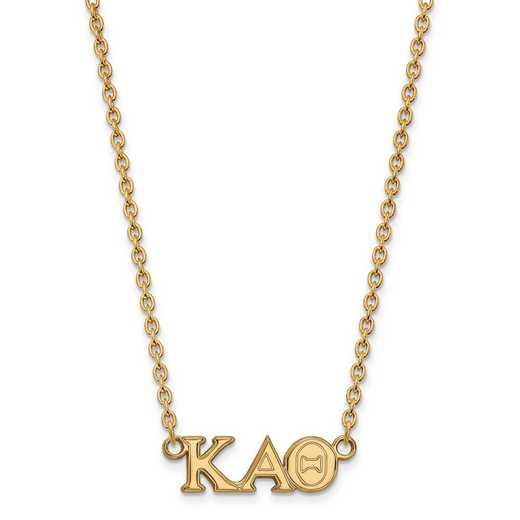 GP007KAT-18: SS w/GP LogoArt Kappa Alpha Theta Medium Pend w/Necklace