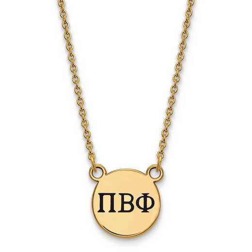 GP016PBP-18: SS w/GP LogoArt Pi Beta Phi Sm Enl Pend w/Necklace