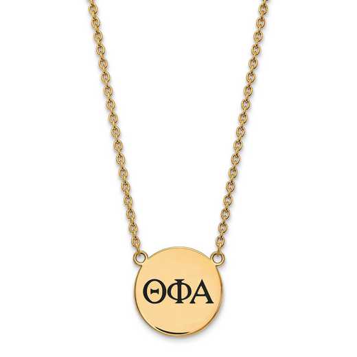 GP017TPA-18: SS w/GP LogoArt Theta Phi Alpha Large Enl Pend w/Necklace