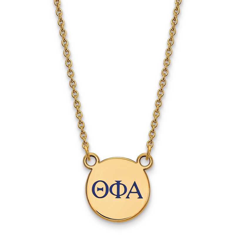 Greek Sororities Sterling Silver LogoArt Alpha Xi Delta Large Enl Pend with Necklace Size One Size