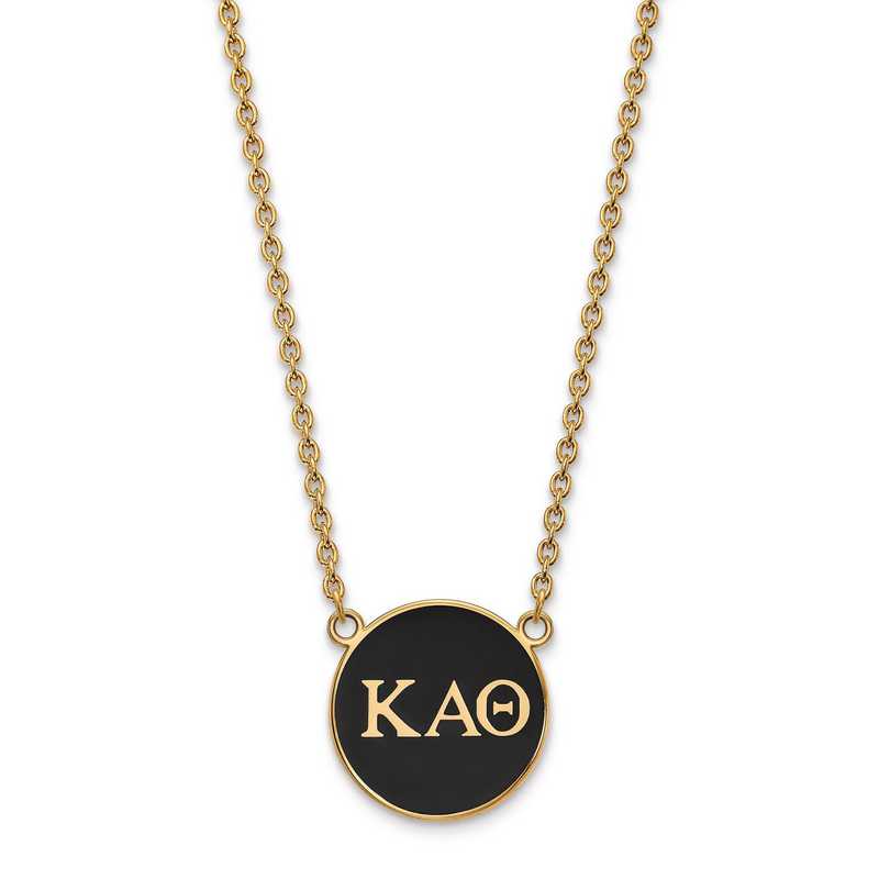 Kappa Alpha Theta Gold Colored Pendant Necklace ON CHAIN Official Licensed NEW 
