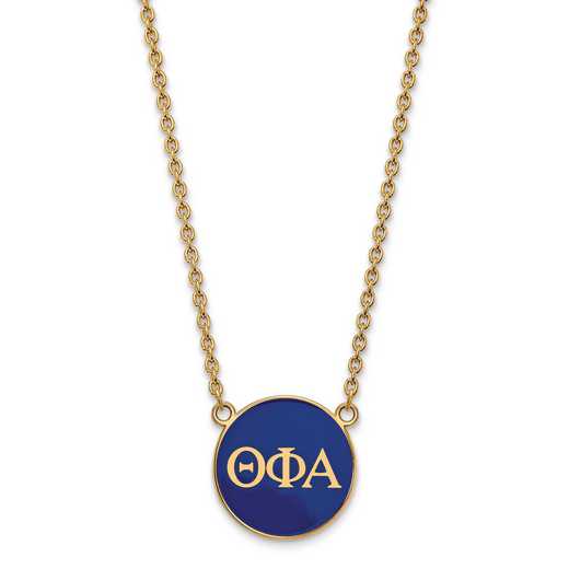 GP030TPA-18: SS w/GP LogoArt Theta Phi Alpha Large Enl Pend w/Necklace