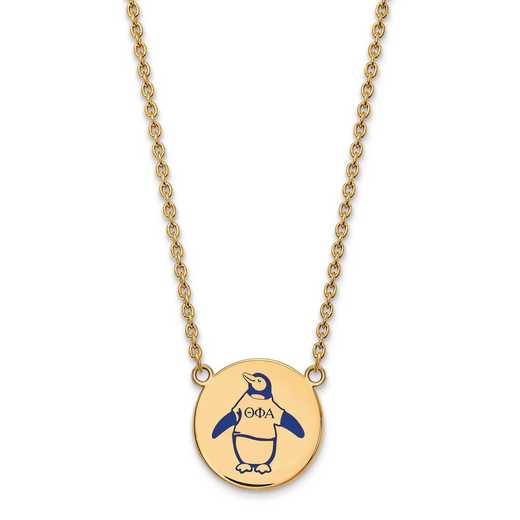 GP045TPA-18: SS w/GP LogoArt Theta Phi Alpha Large Enl Pend w/Necklace