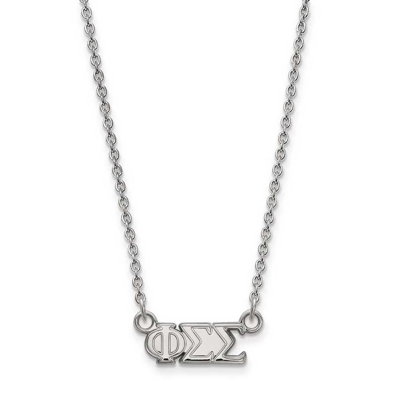 Sterling Silver LogoArt 18in Official Licensed Greek Sororities Alpha Epsilon Phi XS Enamel Pendant w//Necklace
