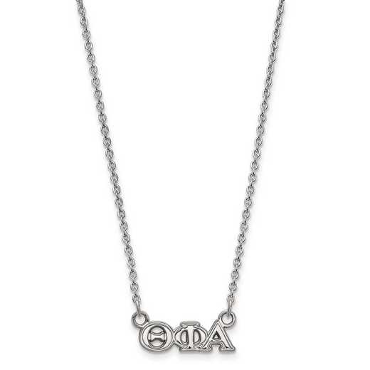 SS006TPA-18: SS LogoArt Theta Phi Alpha XS Pend w/Necklace