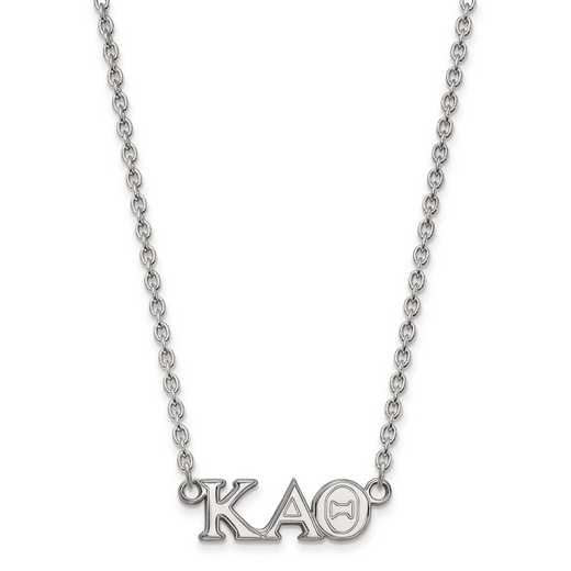 SS007KAT-18: SS LogoArt Kappa Alpha Theta Medium Pend w/Necklace