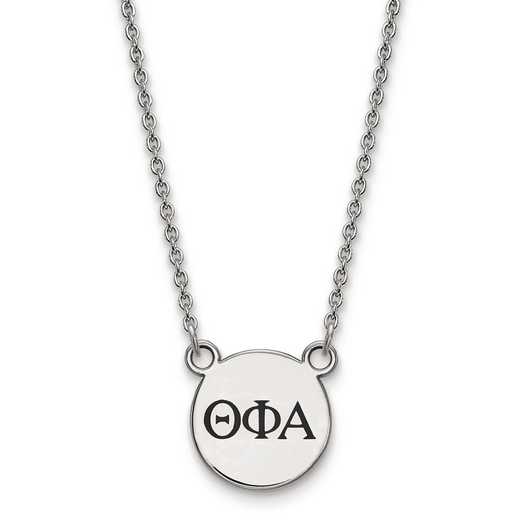 SS016TPA-18: SS LogoArt Theta Phi Alpha Sm Enl Pend w/Necklace