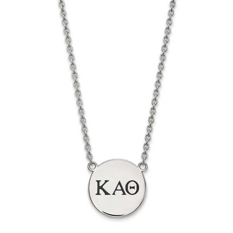 SS017KAT-18: SS LogoArt Kappa Alpha Theta Large Enl Pend w/Necklace