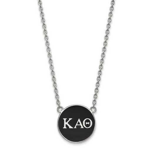 SS030KAT-18: SS LogoArt Kappa Alpha Theta Large Enl Pend w/Necklace