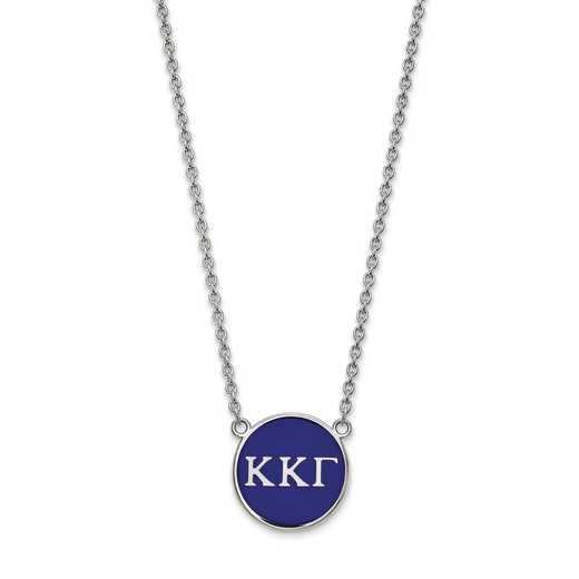 SS030KKG-18: SS LogoArt Kappa Kappa Gamma Large Enl Pend w/Necklace