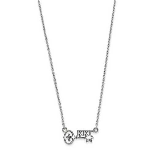 SS039KKG-18: SS LogoArt Kappa Kappa Gamma XS Pend w/Necklace