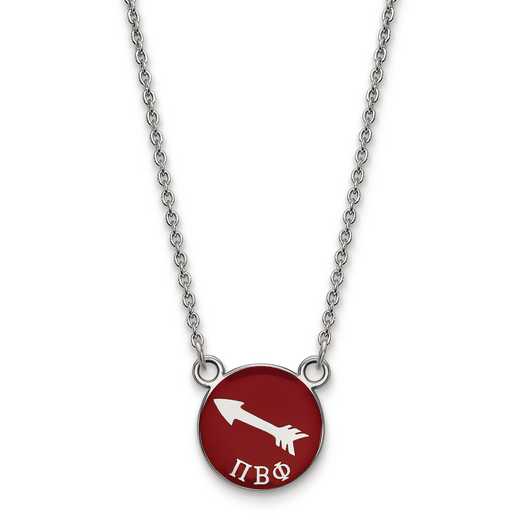 SS042PBP-18: SS LogoArt Pi Beta Phi Sm Enl Pend w/Necklace