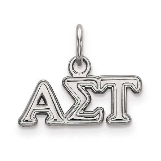 SS001ALS: Sterling Silver LogoArt Alpha Sigma Tau XS Pendant