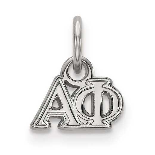 SS001APH: Sterling Silver LogoArt Alpha Phi XS Pendant