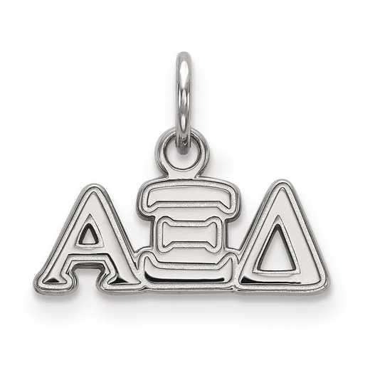 SS001AXD: Sterling Silver LogoArt Alpha Xi Delta XS Pendant