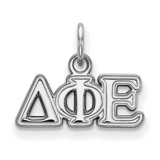 SS001DPH: Sterling Silver LogoArt Delta Phi Epsilon XS Pendant