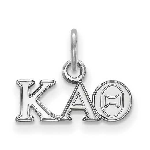 SS001KAT: Sterling Silver LogoArt Kappa Alpha Theta XS Pendant