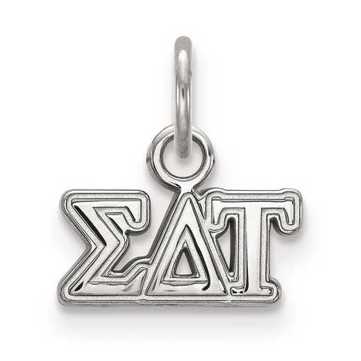 SS001SDT: Sterling Silver LogoArt Sigma Delta Tau XS Pendant