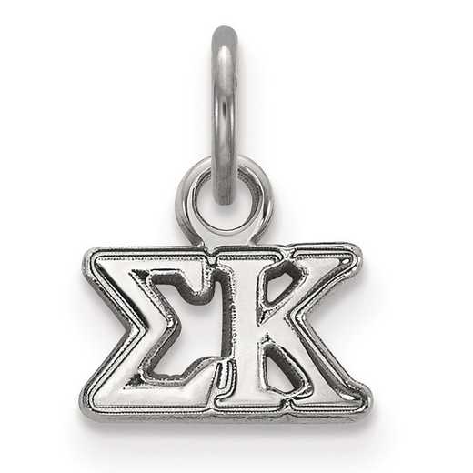 SS001SKP: Sterling Silver LogoArt Sigma Kappa XS Pendant