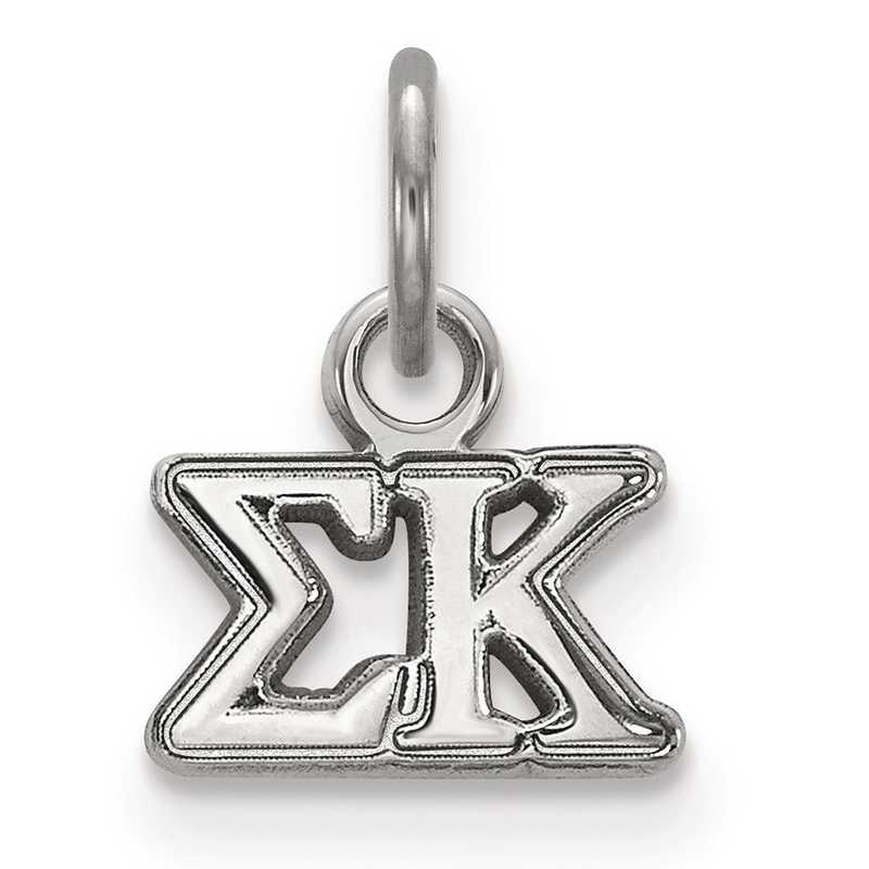 SS001SKP: Sterling Silver LogoArt Sigma Kappa XS Pendant