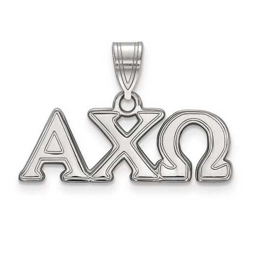 SS003ACO: Sterling Silver LogoArt Alpha Chi Omega Medium Pendant