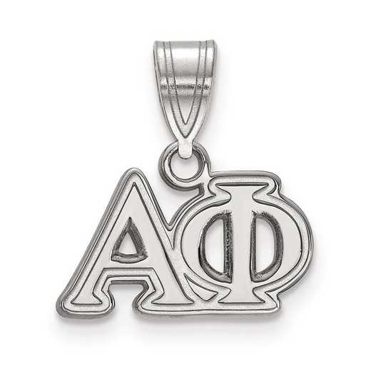 SS003APH: Sterling Silver LogoArt Alpha Phi Medium Pendant