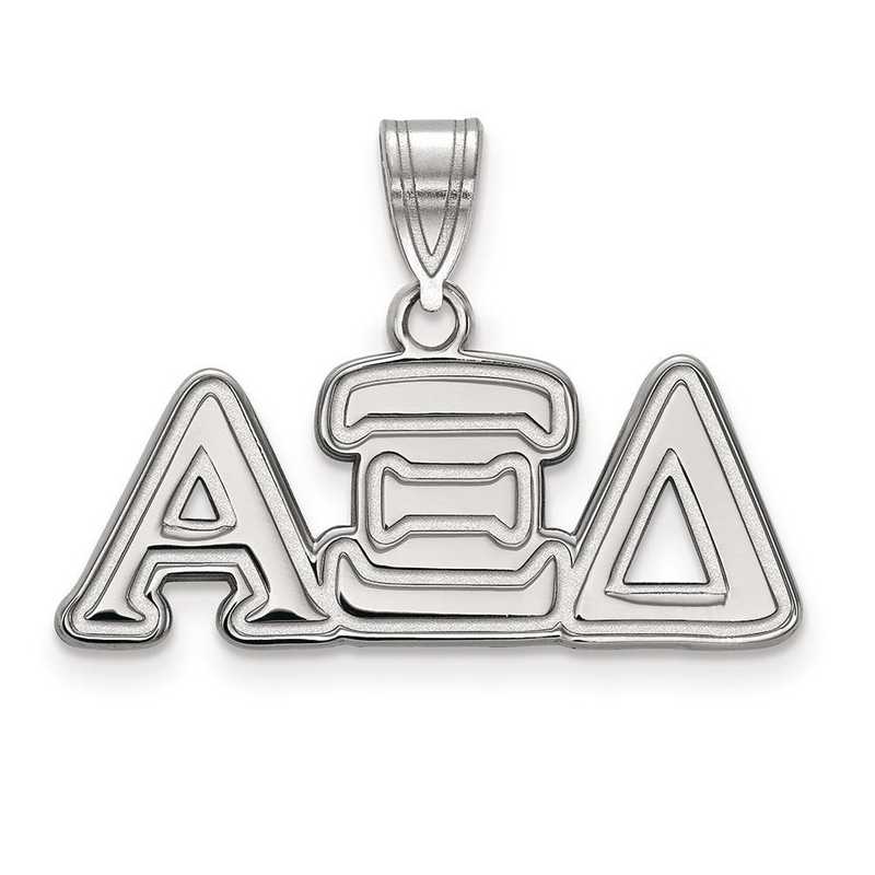 SS003AXD: Sterling Silver LogoArt Alpha Xi Delta Medium Pendant