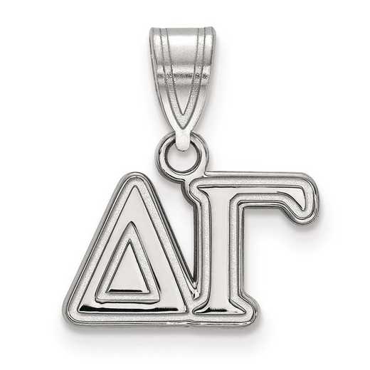 SS003DG: Sterling Silver LogoArt Delta Gamma Medium Pendant